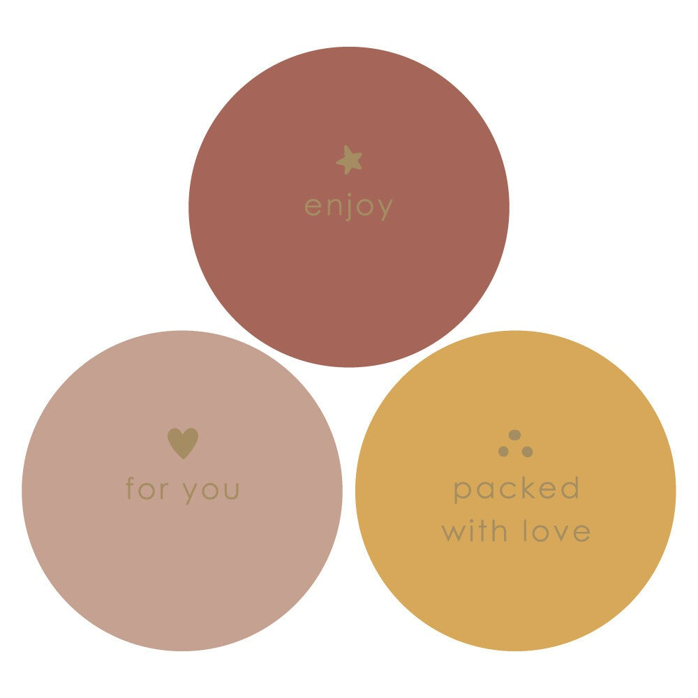 Cadeaustickers | Enjoy 10 stuks goudfolie