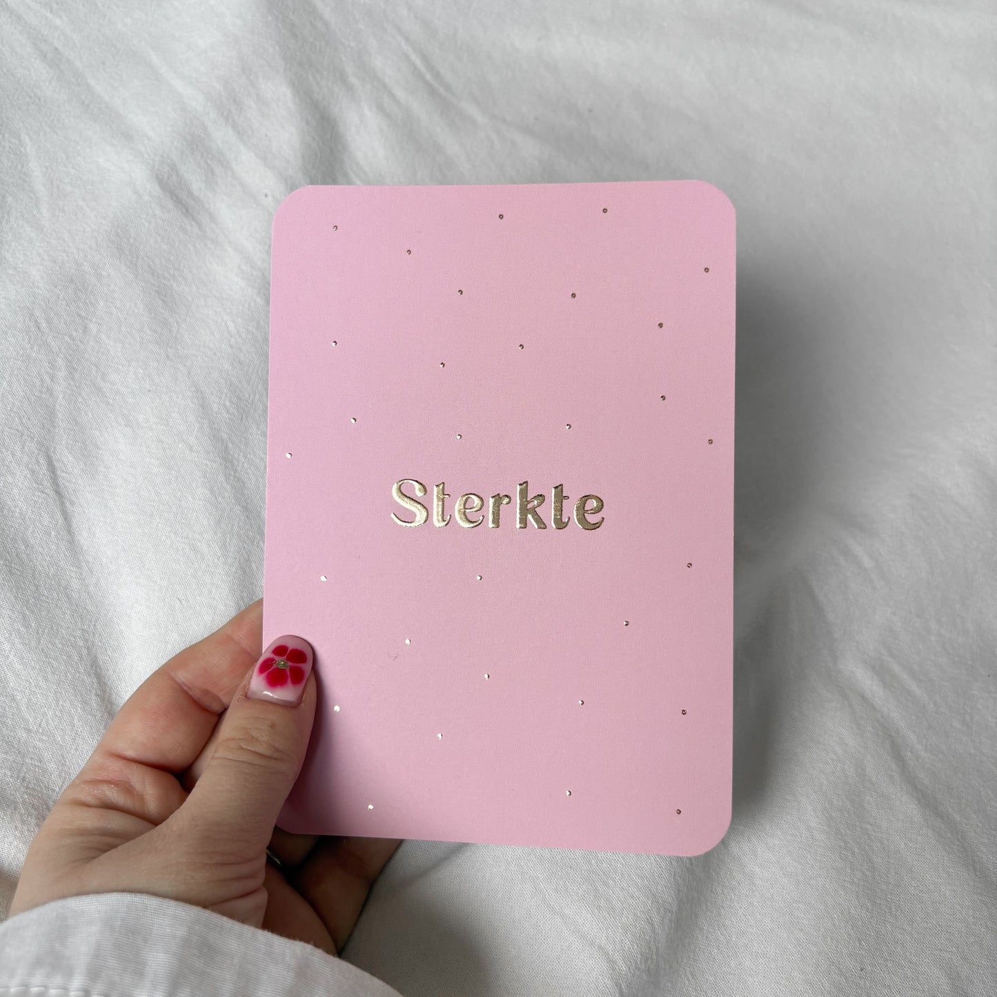 Wenskaart | Sterkte goudfolie