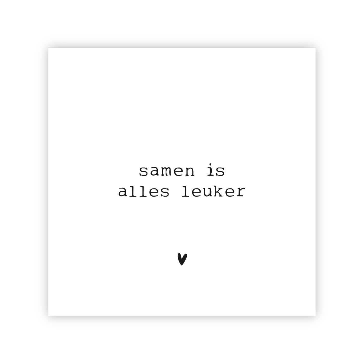 Forex tegeltje | Samen is alles leuker