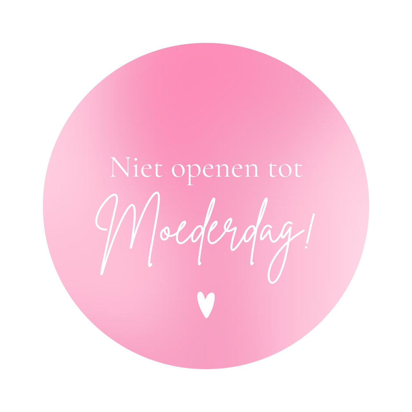 Cadeaustickers | Niet openen tot Moederdag 10 stuks