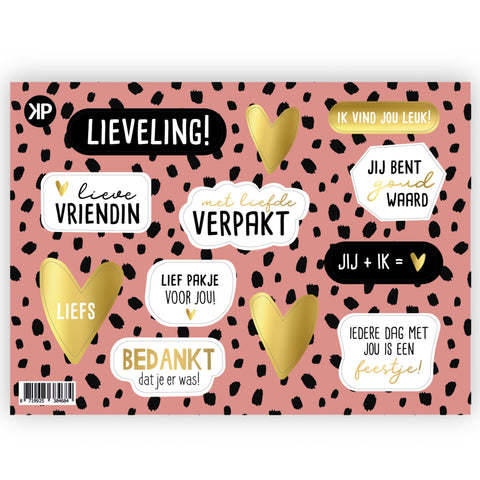 Stickervel |Goudfolie