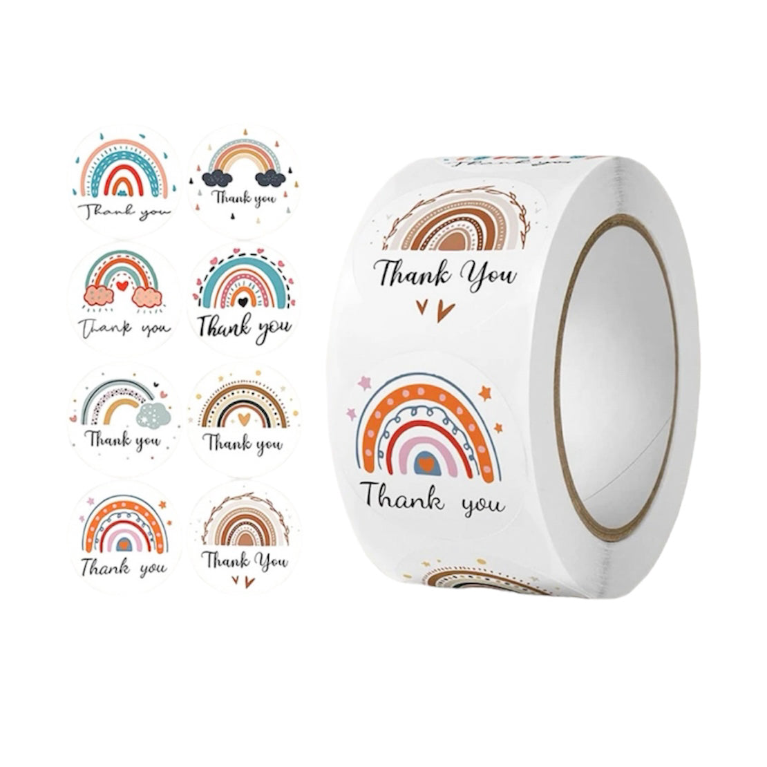 Cadeaustickers | Thank you 12 stuks