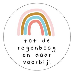 Cadeaustickers | Regenboog 10 stuks