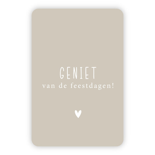 Kerstkaart | Geniet van de feestdagen!