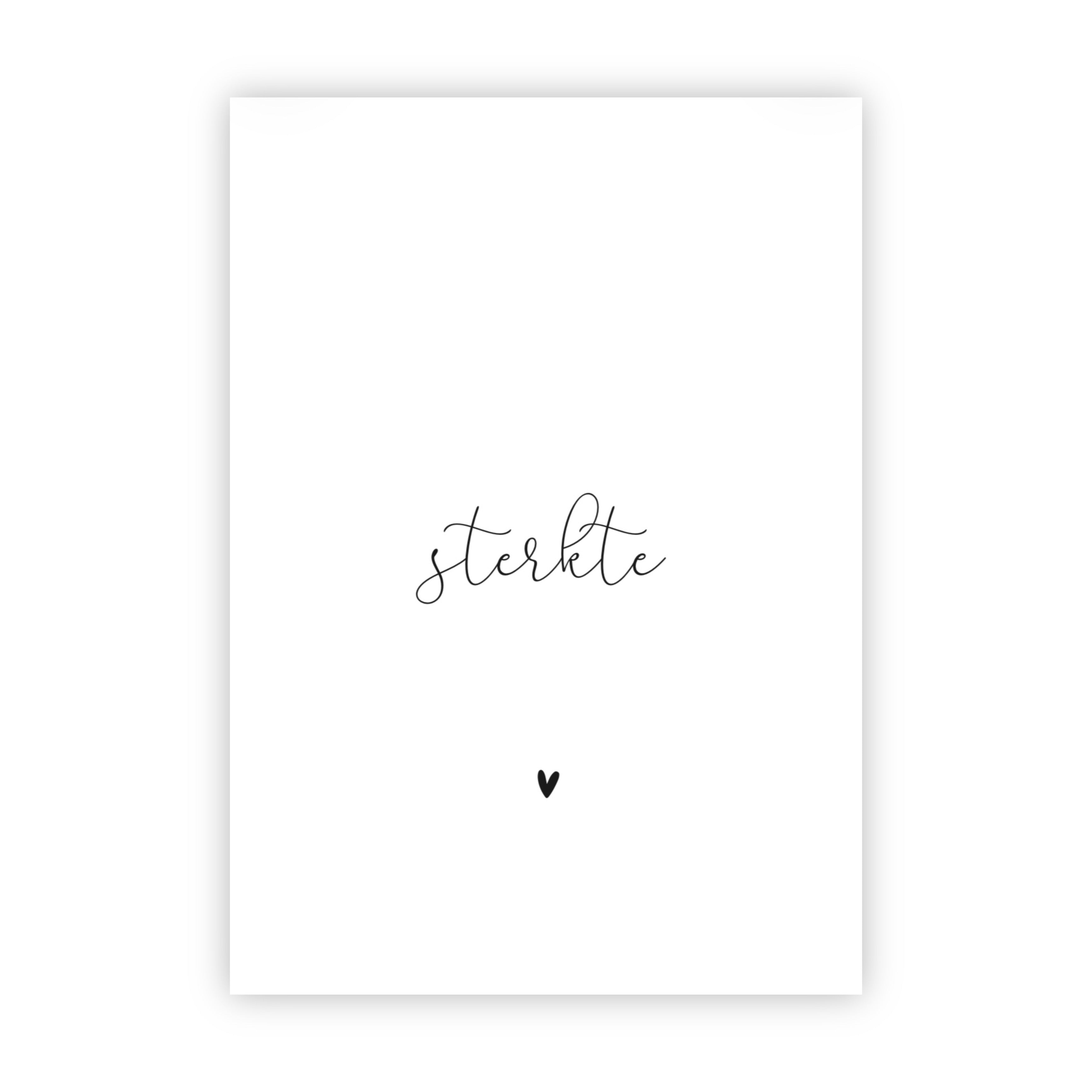 Dubbele wenskaart | Sterkte