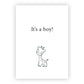 Wenskaart | It’s a boy