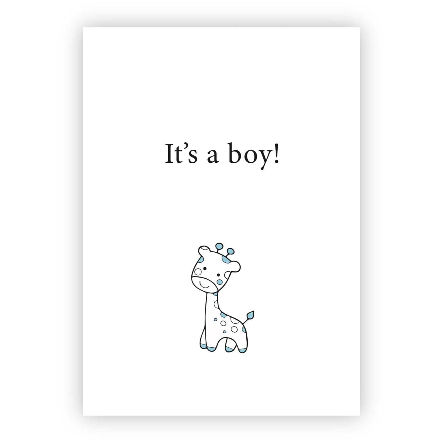 Wenskaart | It’s a boy
