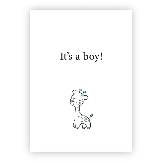 Wenskaart | It’s a boy