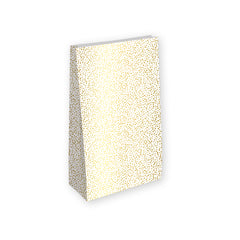 Blokbodemzak | Stipjes goud