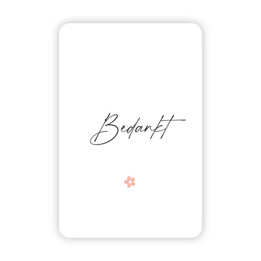 Minikaart | Bedankt