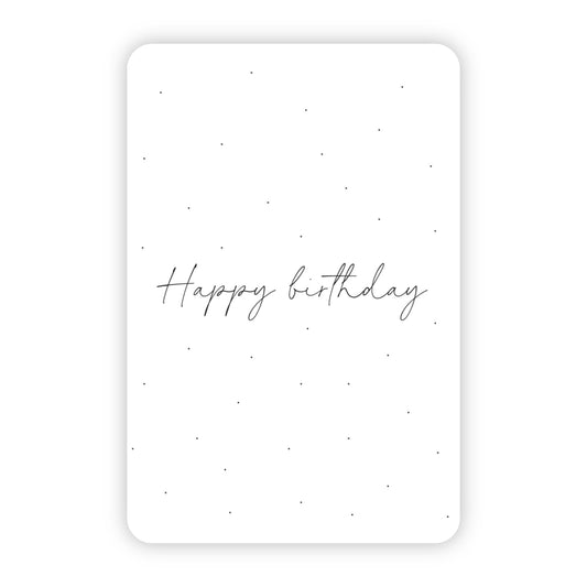 Wenskaart | Happy birthday