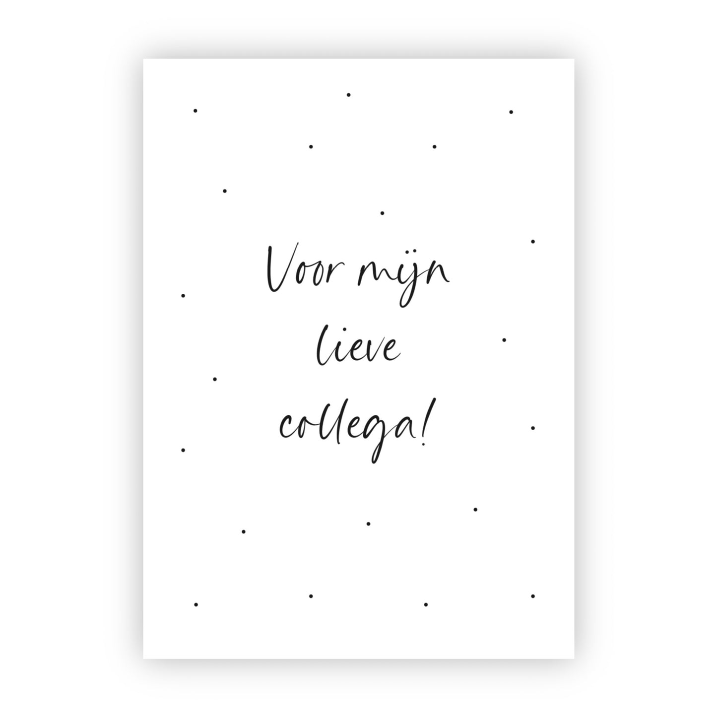 Dubbele wenskaart | Voor mijn lieve collega