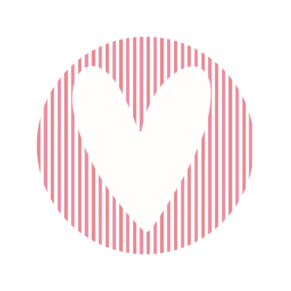 Cadeaustickers | Hartje 10 stuks