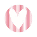 Cadeaustickers | Hartje 10 stuks