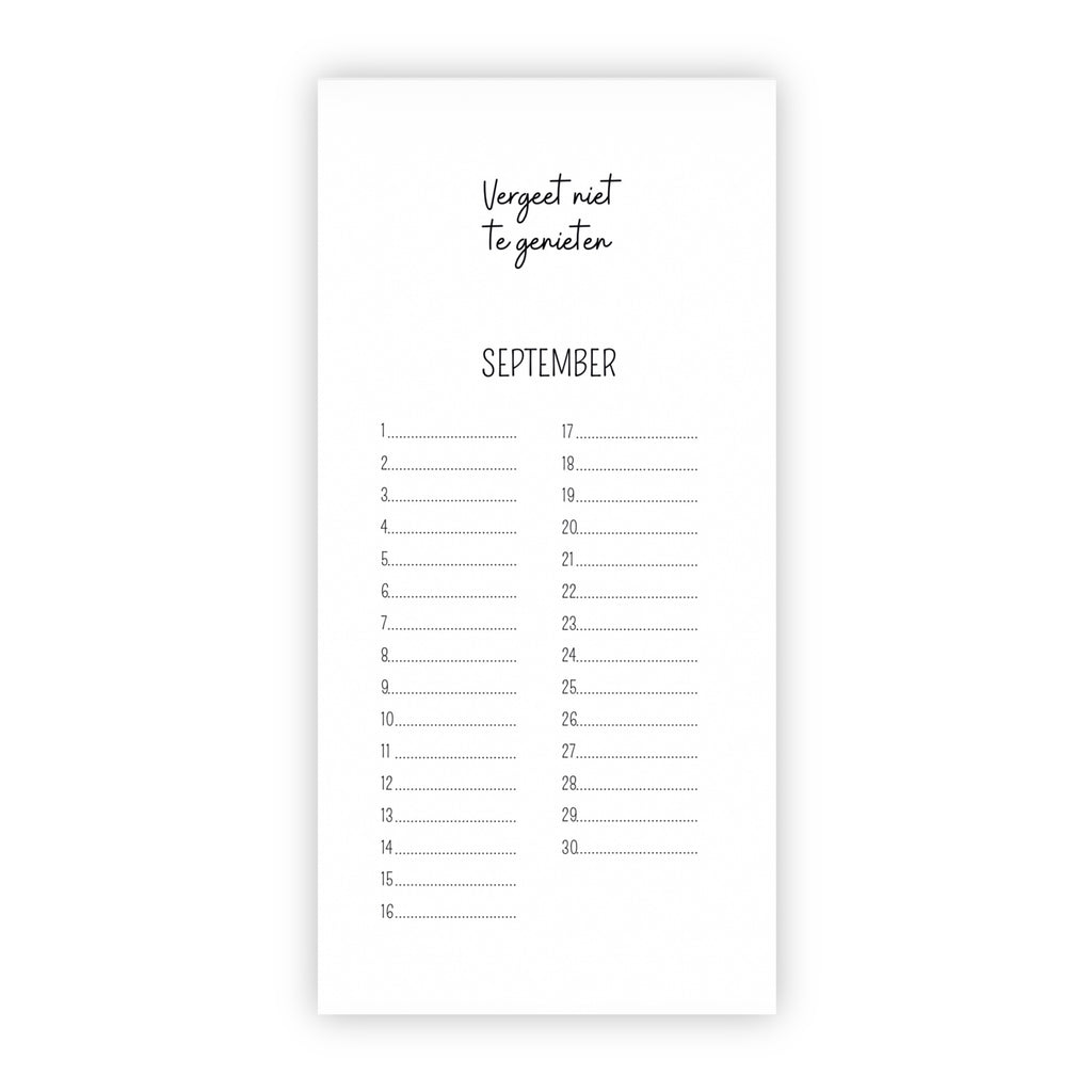 Verjaardagskalender | Taart, slingers en een lach