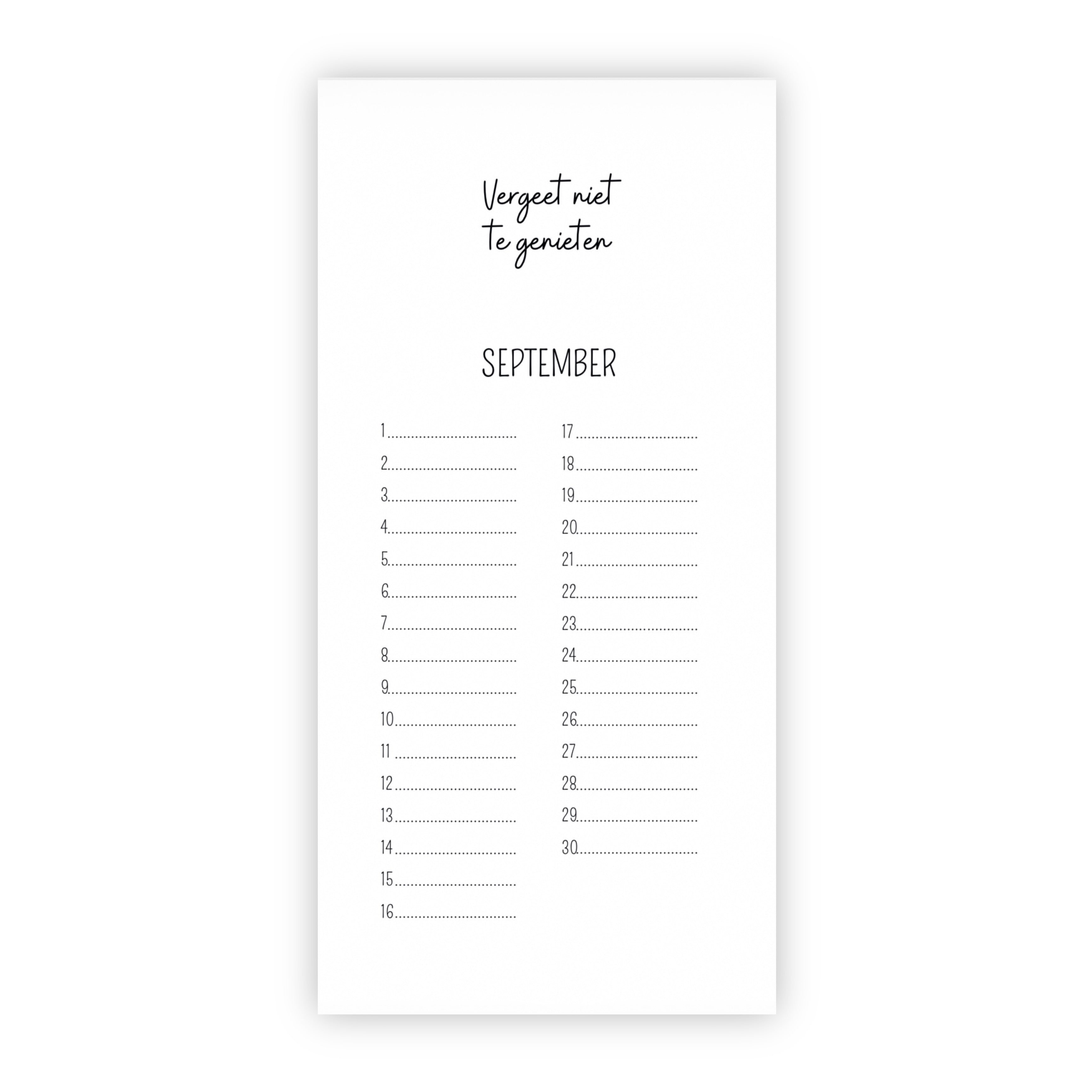 Verjaardagskalender | Taart, slingers en een lach