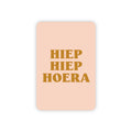 Minikaart | Hiep hiep hoera goudfolie