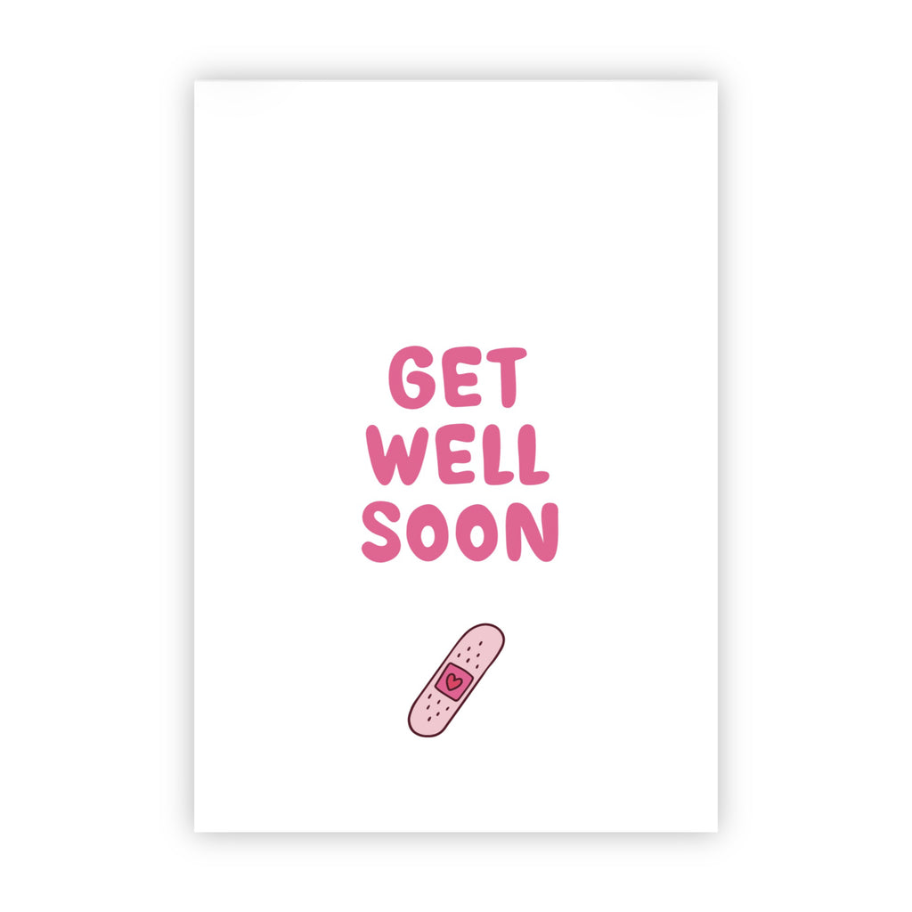Dubbele wenskaart | Get well soon