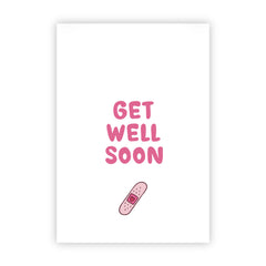 Dubbele wenskaart | Get well soon