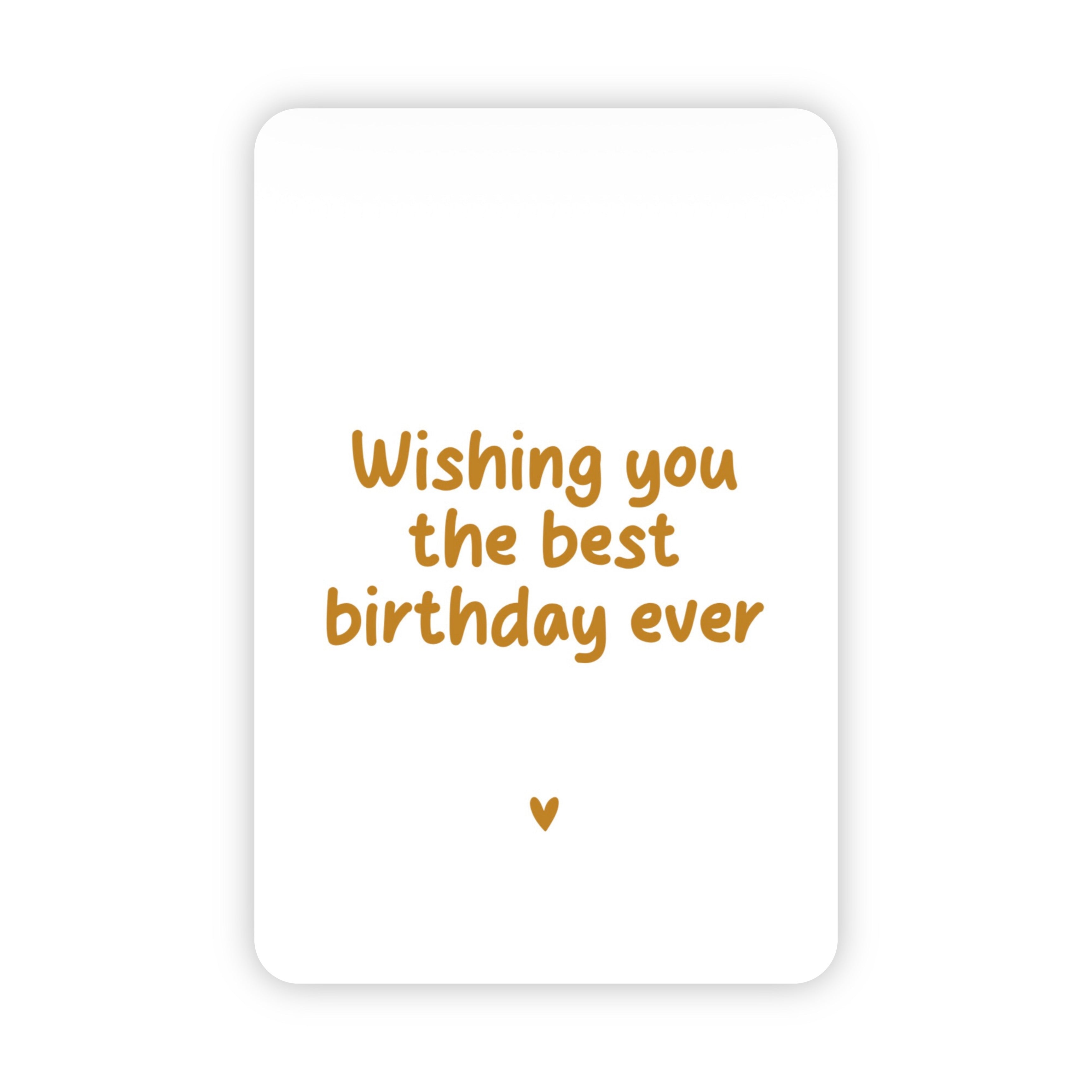 Wenskaarten | Set van 10 met goudfolie