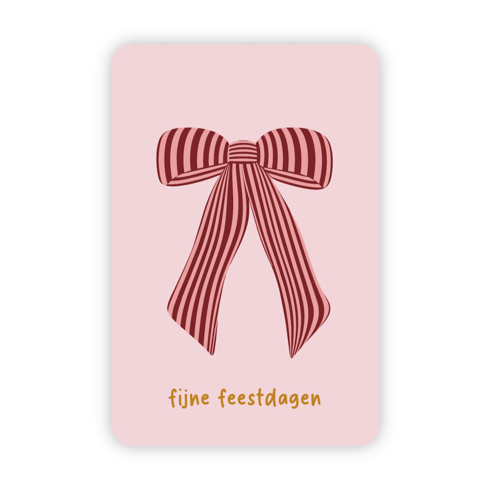 Kerstkaart goudfolie | Fijne feestdagen
