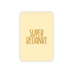 Minikaart | Super bedankt goudfolie