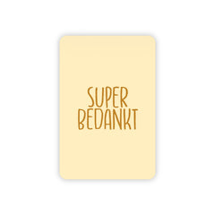 Minikaart | Super bedankt goudfolie