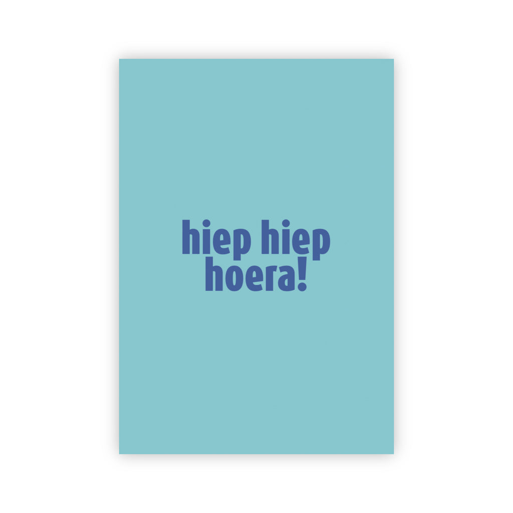 Wenskaart | Hiep hiep hoera