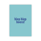 Wenskaart | Hiep hiep hoera
