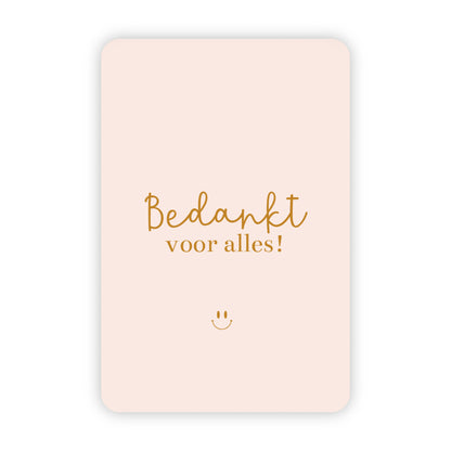 Wenskaarten | Set van 20 met goudfolie