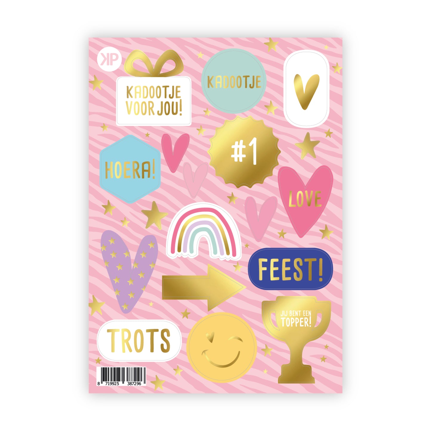 Cadeaustickers | Stickervel “trendy”