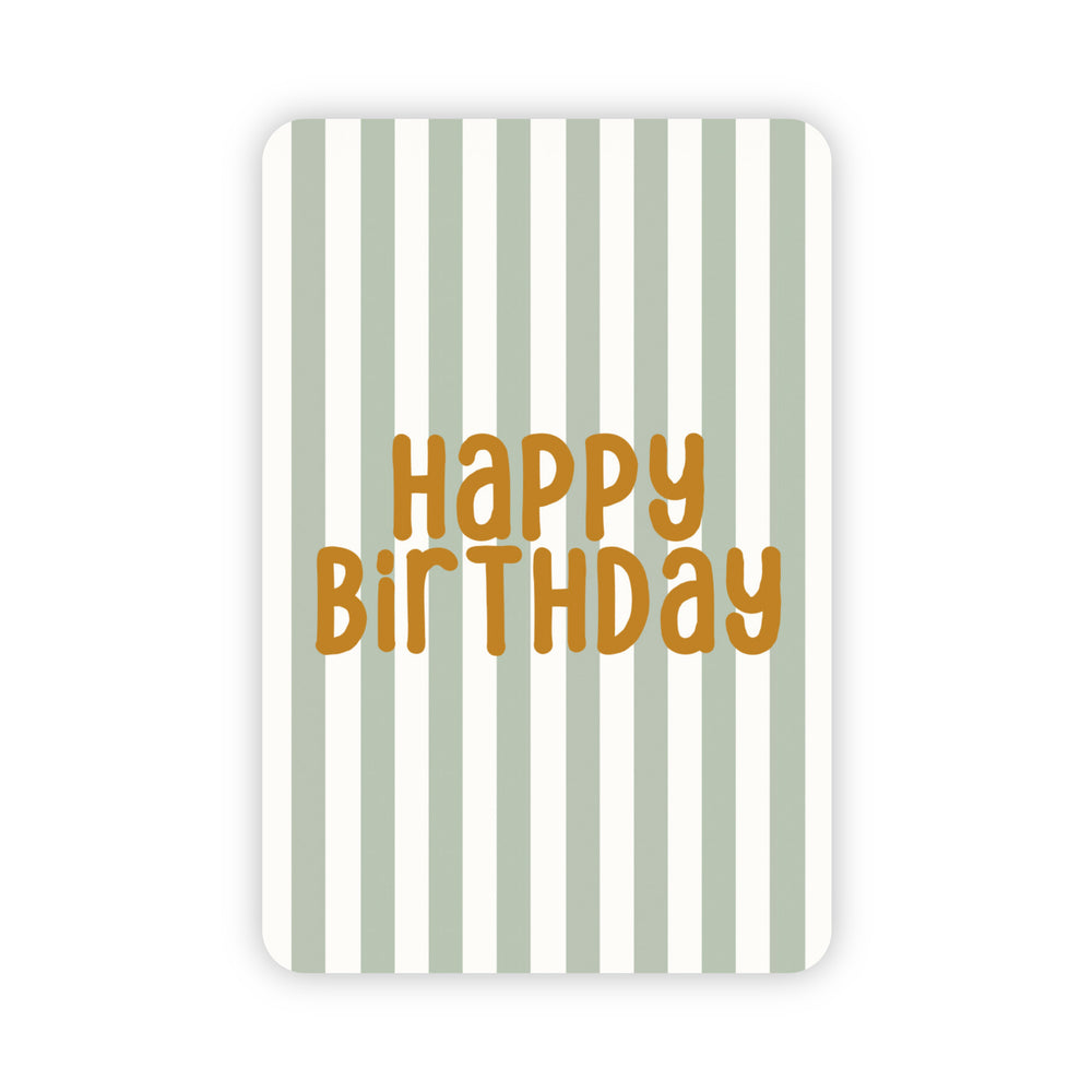 Wenskaart | Happy birthday goudfolie