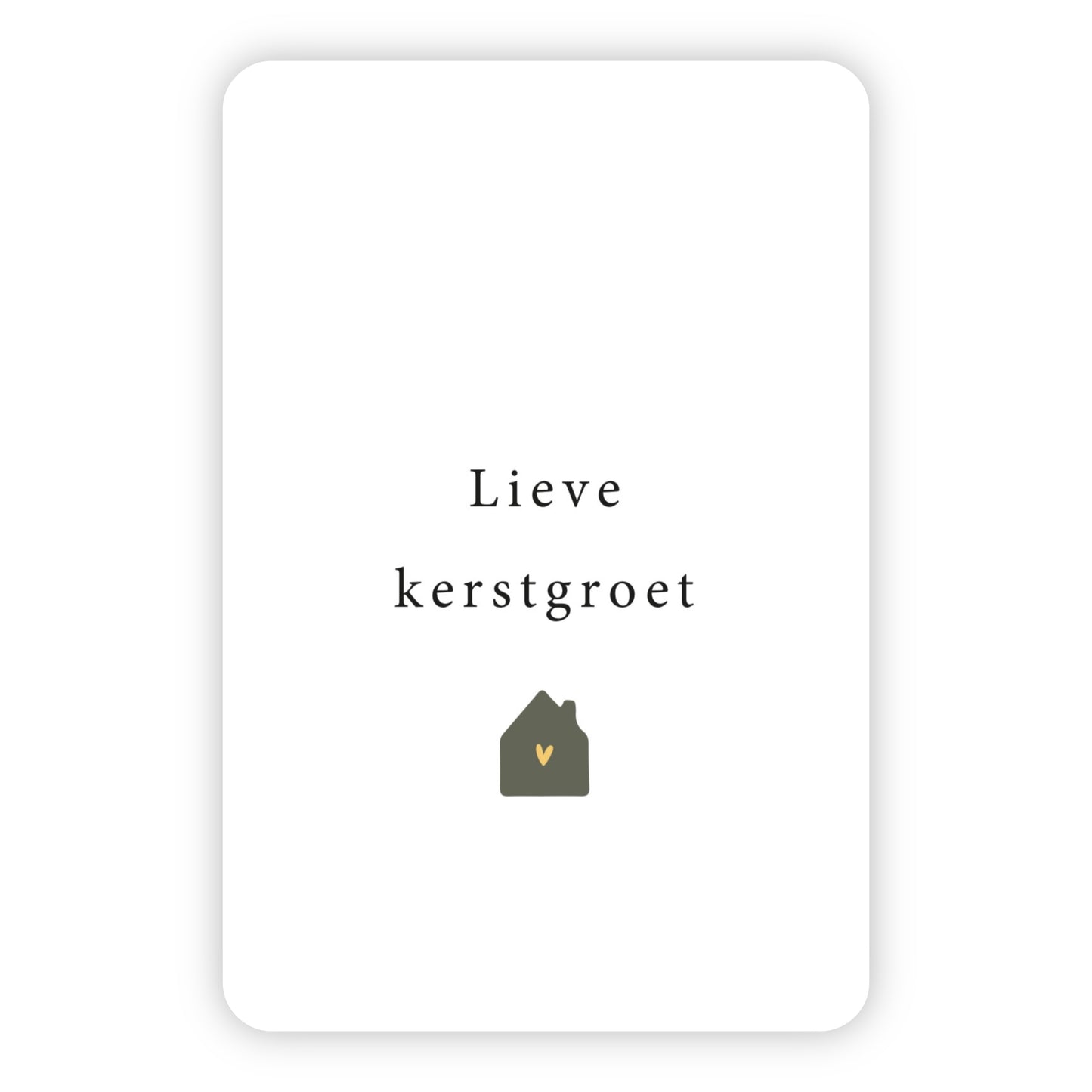 Minikaart kerst | Lieve kerstgroet