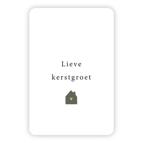 Minikaart kerst | Lieve kerstgroet