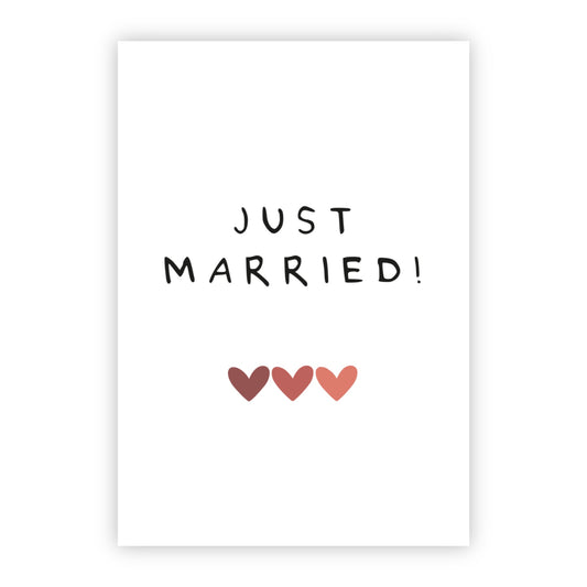 Wenskaart | Just married