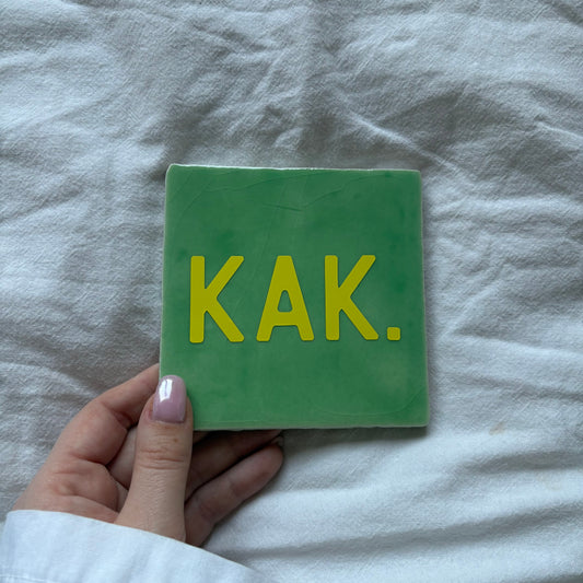 Tegeltje | Groen - kak