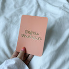 Wenskaart | Gefeli vriendin goudfolie