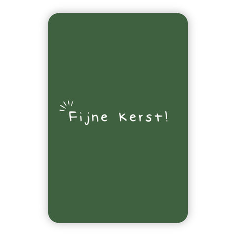 Kerstkaart | Fijne kerst