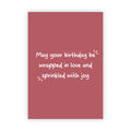 Dubbele wenskaart | May your birthday be wrapped