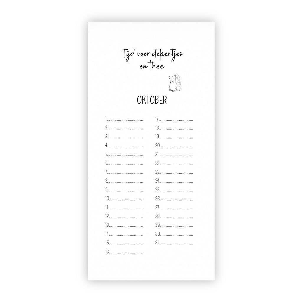 Verjaardagskalender | Taart, slingers en een lach
