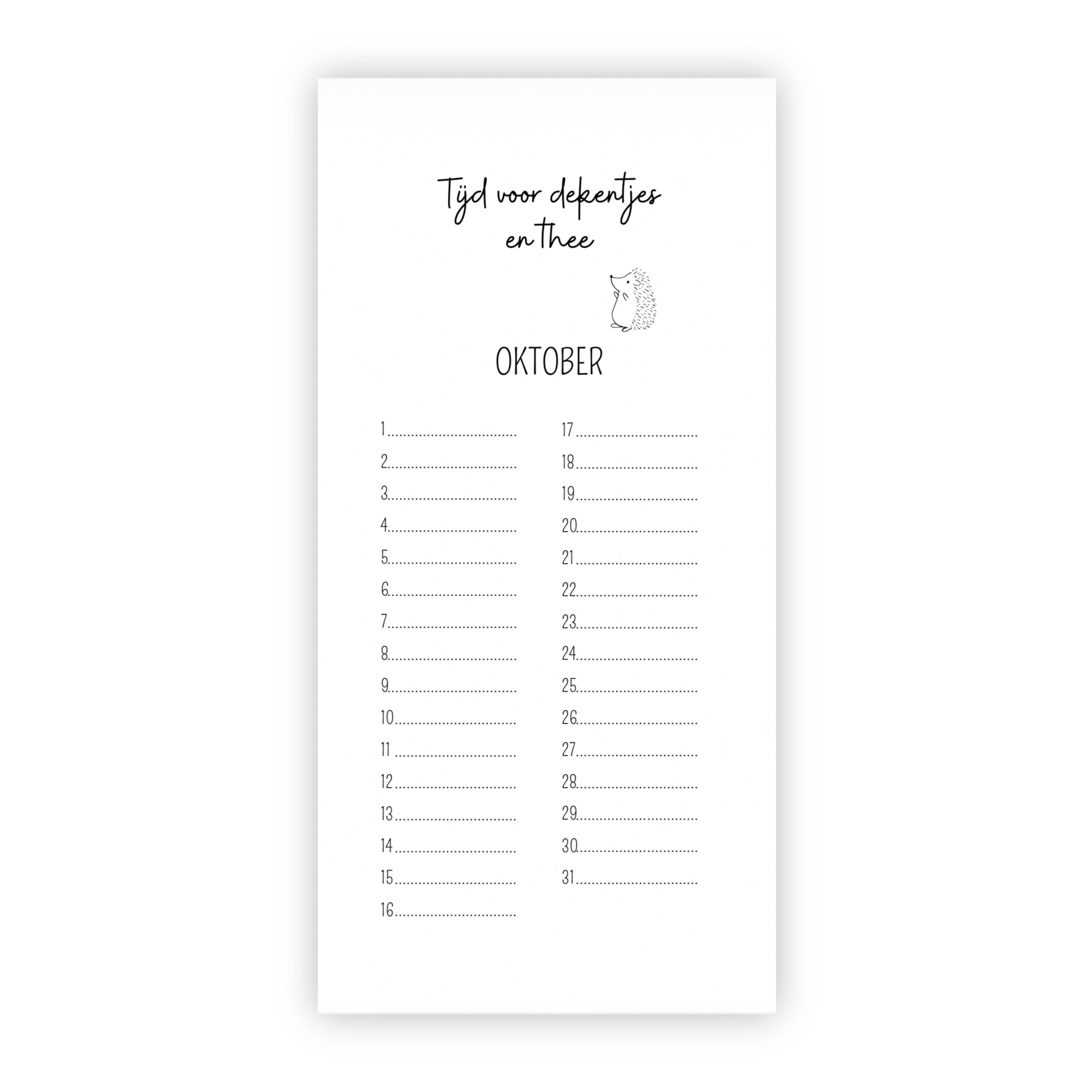 Verjaardagskalender | Taart, slingers en een lach