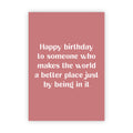 Dubbele wenskaart | Happy birthday