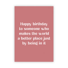 Dubbele wenskaart | Happy birthday