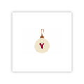 Dubbele kerstkaart | Blanco kerstbal