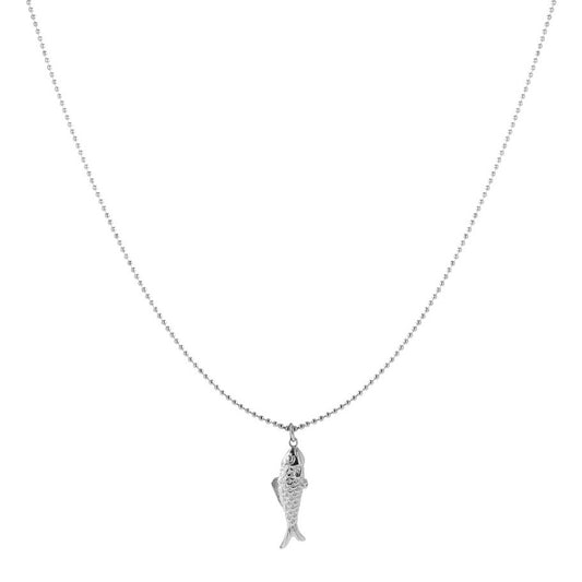 Ketting | Nora zilver | Lange ketting