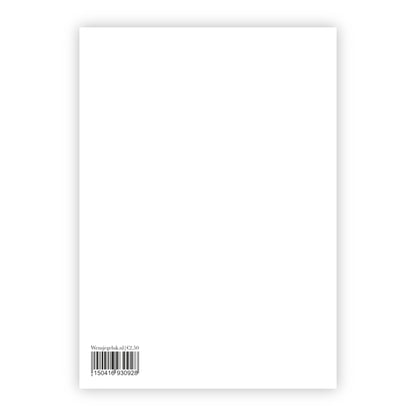 Wenskaart | Blanco giraf en zebra