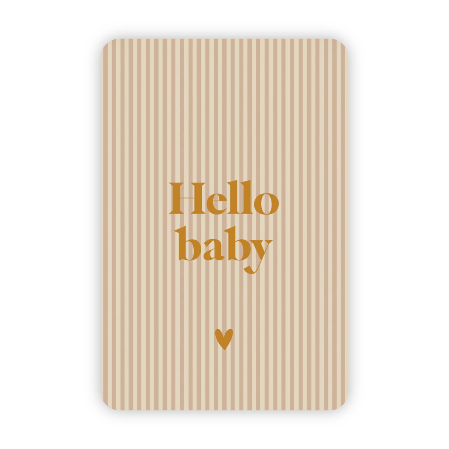 Wenskaart | Hello baby goudfolie