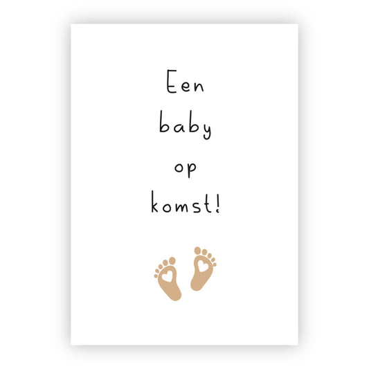 Wenskaart | Een baby op komst