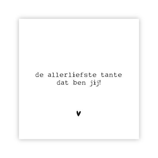 Forex tegeltje | De allerliefste tante