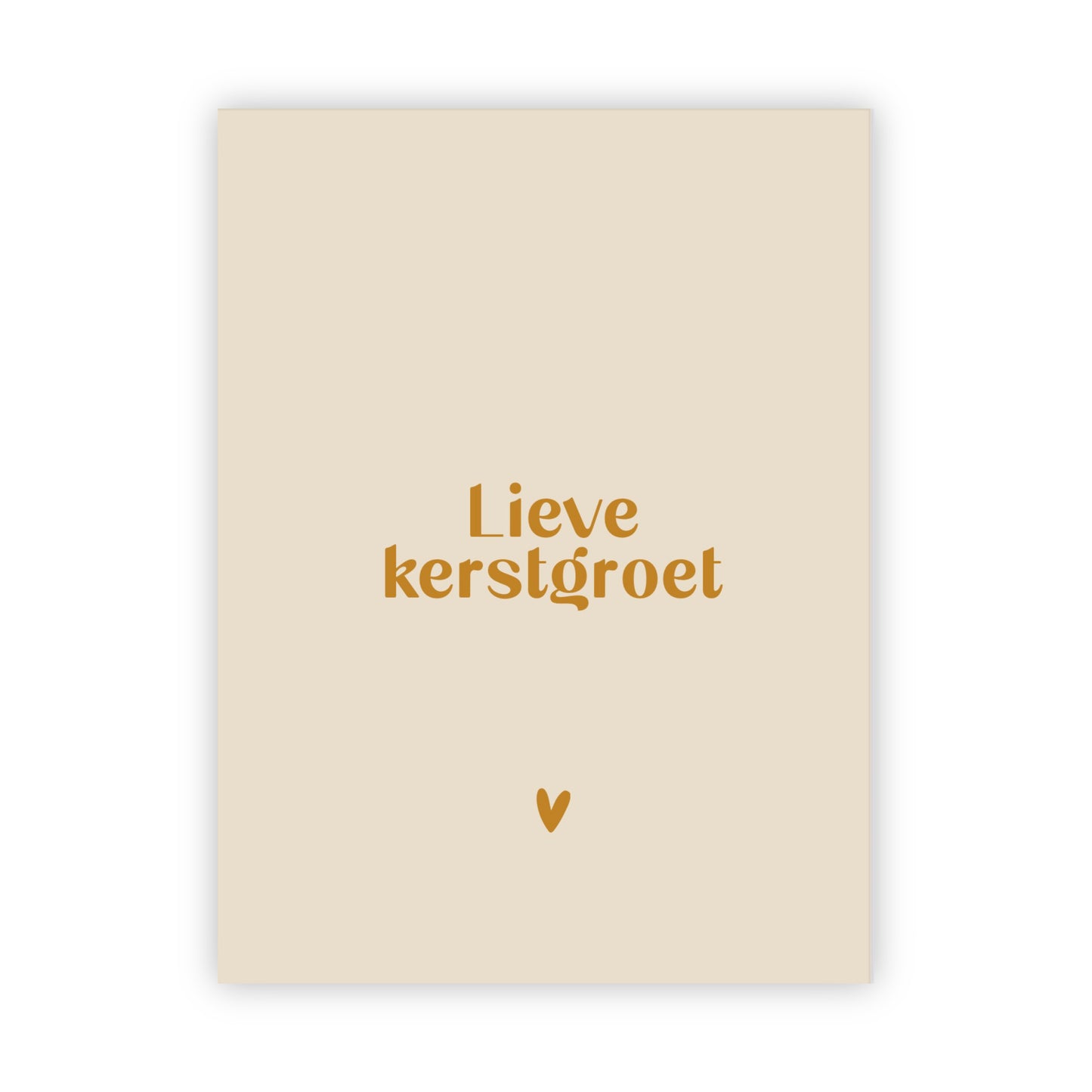 Dubbele kerstkaarten | Set van 10 met goudfolie